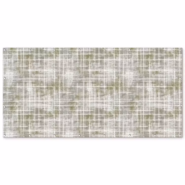 Linnen - Patroon - Groen Balkonbeschermer Duitsland klein 596 -zz_3d