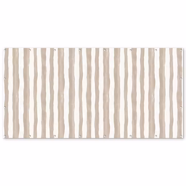 Minimalistisch - Strepen - Beige Balkonbeschermer Duitsland klein 596 -zz_3d