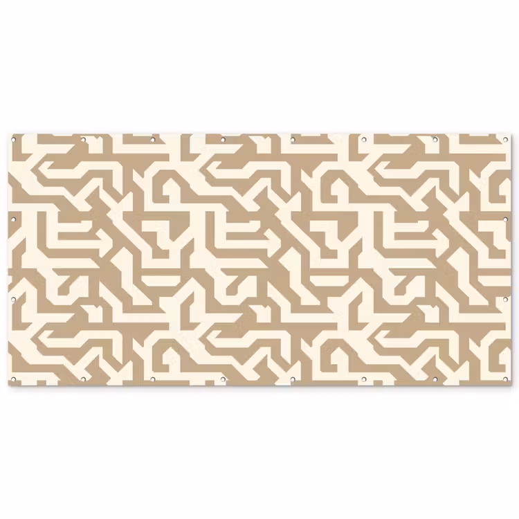 Modern - Abstract - Beige Balkonbeschermer Duitsland klein 596 -zz_3d
