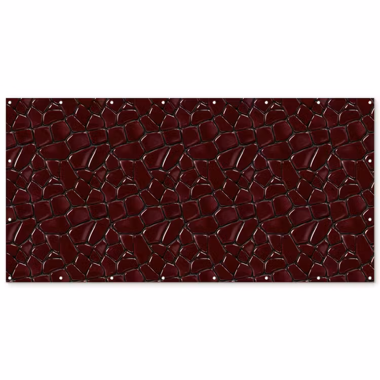 Mozaïek - Tegel - Bordeauxrood Balkonbeschermer Duitsland klein 596 -zz_3d