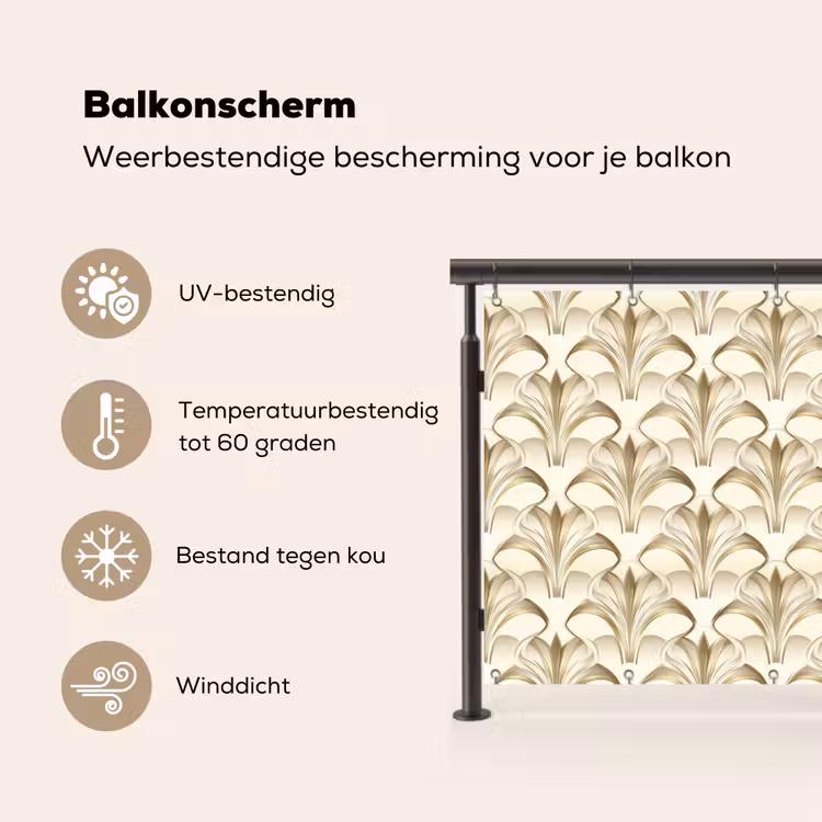 Ornament - Barok - Goud Balkonbeschermer Duitsland klein 596 -specs_NL