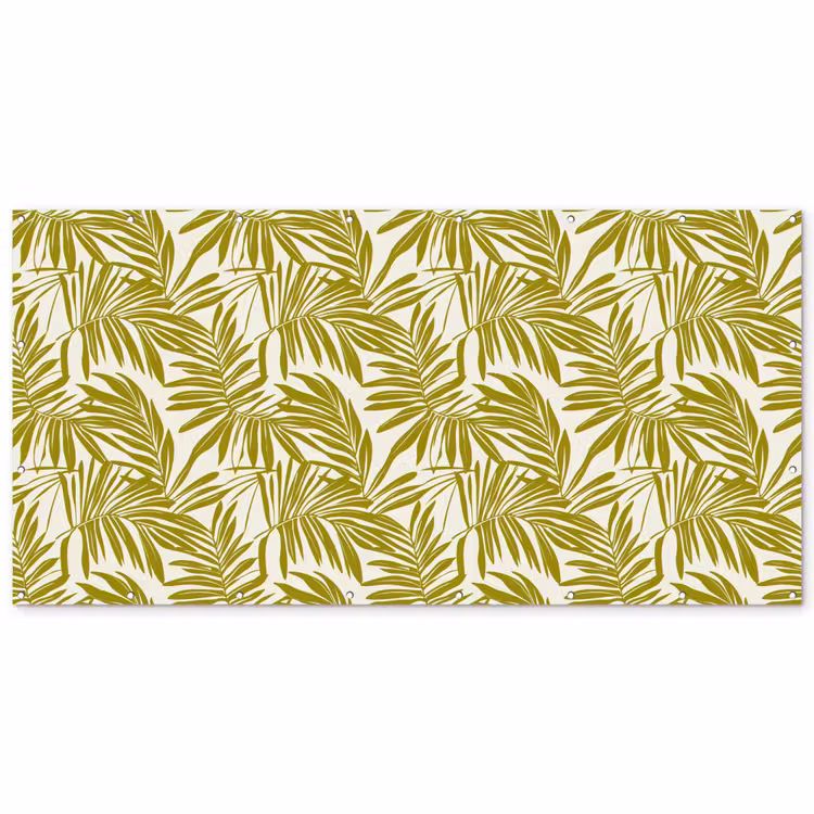 Palmblad - Patroon - Groen Balkonbeschermer Duitsland klein 596 -zz_3d