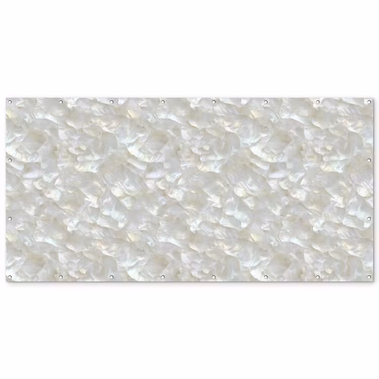Parelmoerglans - Wit - Schelp Balkonbeschermer Duitsland klein 596 -zz_3d