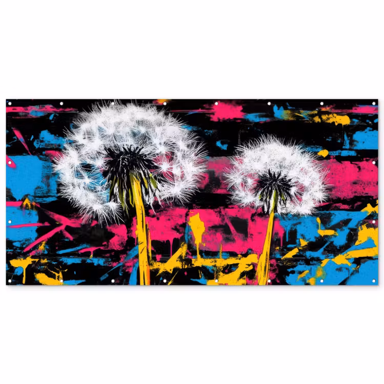 Street Art - Kleurrijk - Muur Balkonbeschermer Duitsland klein -zz_3d