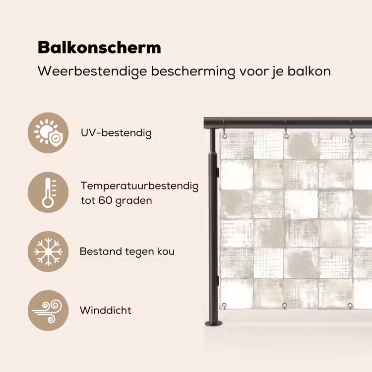 Tegel - Patroon - Verweerd Balkonbeschermer Duitsland klein 596 -specs_NL