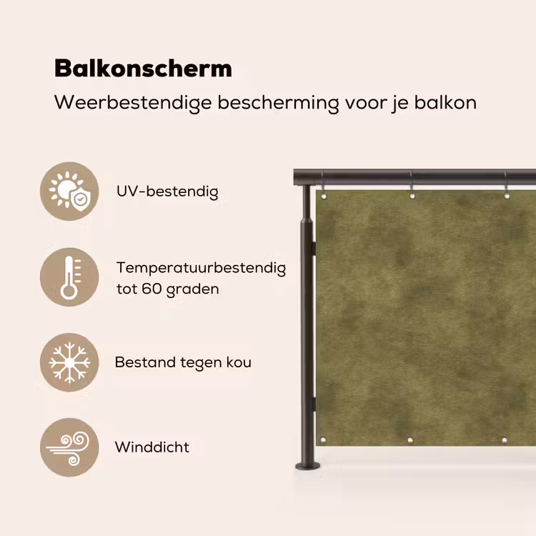 Textuur - Abstract - Groen Balkonbeschermer Duitsland klein 596 -specs_NL