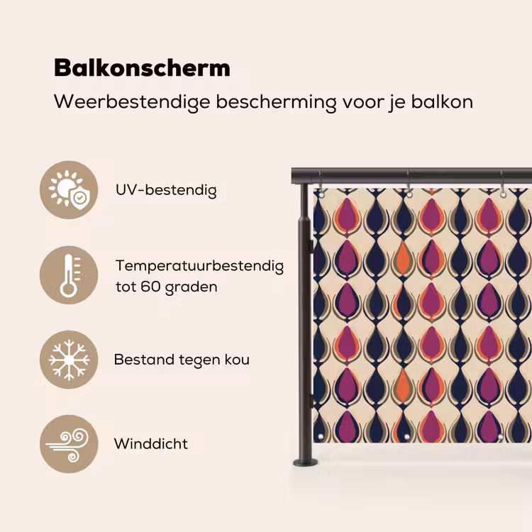 Vintage - Retro - Kleurrijk Balkonbeschermer Duitsland klein 596 -specs_NL