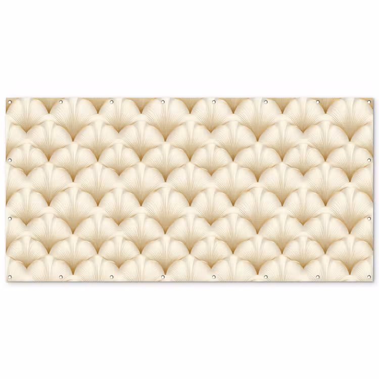 Waaier - Motief - Goud Balkonbeschermer Duitsland klein 596 -zz_3d