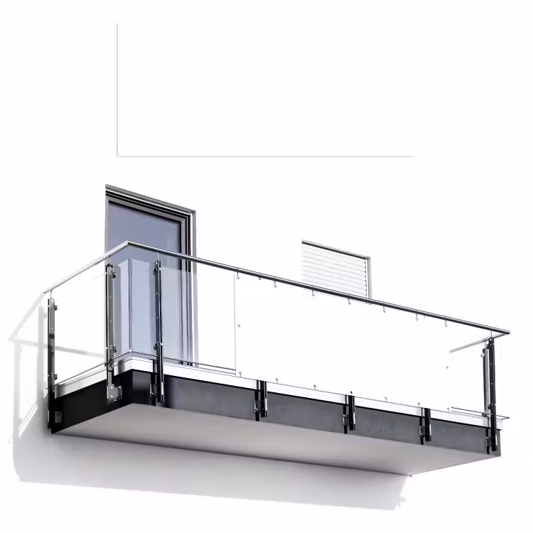 Wit - Kleuren - Neutraal Balkonbeschermer Duitsland klein 596 -3d