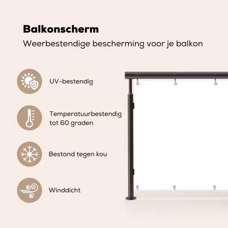 Wit - Kleuren - Neutraal Balkonbeschermer Duitsland klein 596 -specs_NL