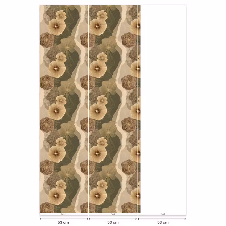 Abstract - Modern - Groen Behang Vlies klein 1076 -USP_banen