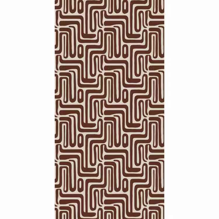 Abstract - Patroon - Bruin Behang Vlies klein 1076 -3d_website