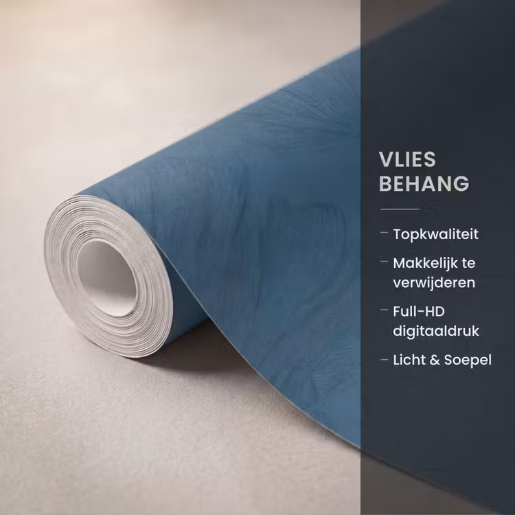 Abstract - Patroon - Donkerblauw - Elegant Behang Vlies klein 1076 -USP_closeupNL