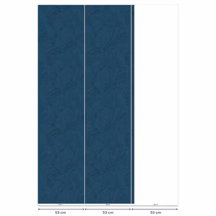 Abstract - Patroon - Donkerblauw - Elegant Behang Vlies klein 1076 -USP_banen