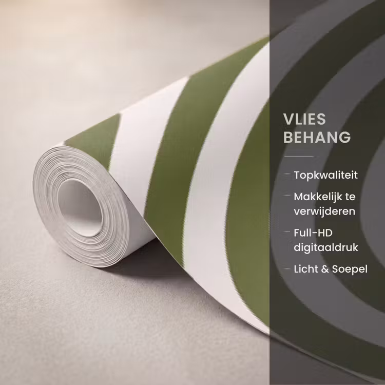 Abstract - Vormen - Modern - Groen Behang Vlies klein -USP_closeupNL
