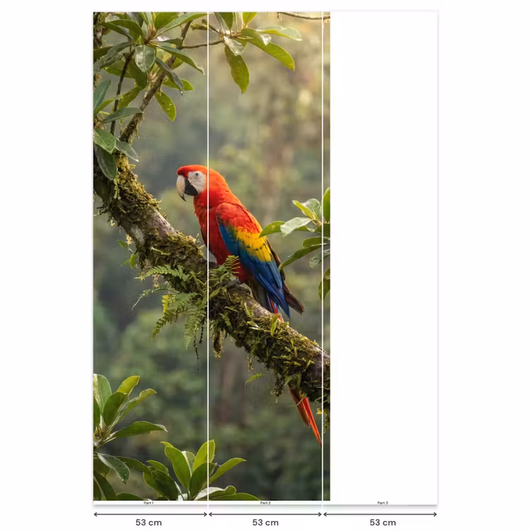 Ara - Jungle - Rood Behang Vlies klein -USP_banen