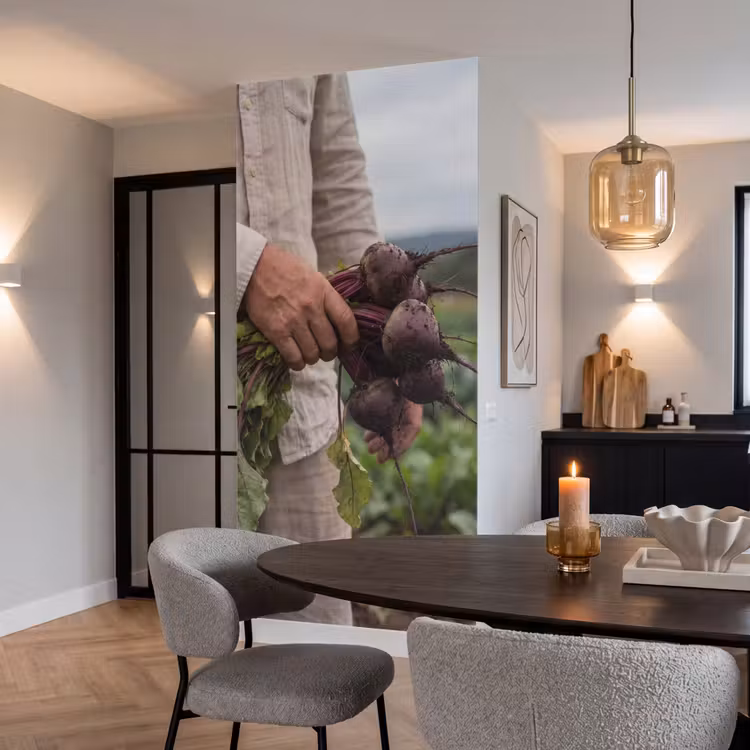 Bieten - Vers - Moestuin Behang Vlies klein -sfeer3