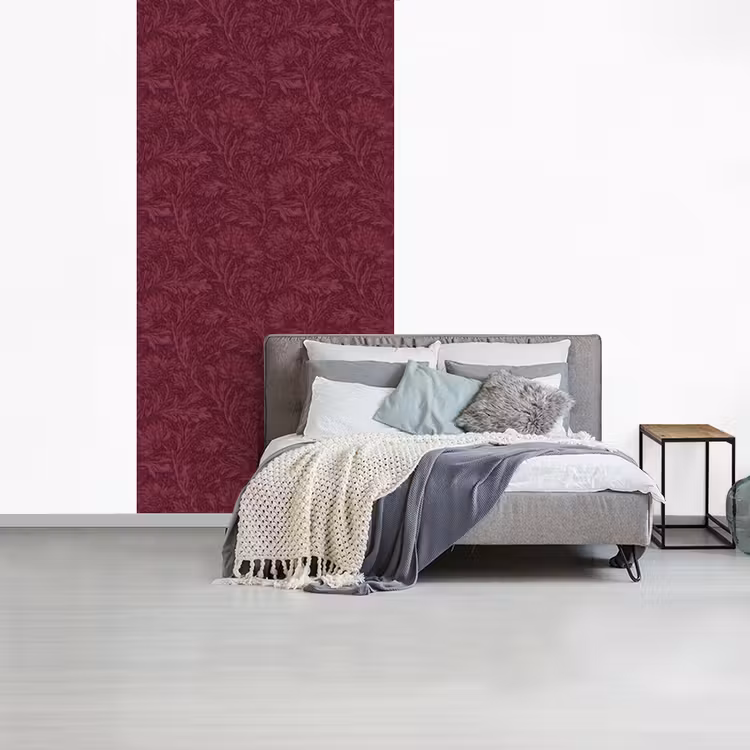 Bladeren - Patroon - Paars fotobehang vinyl groot 64 -slaapkamer