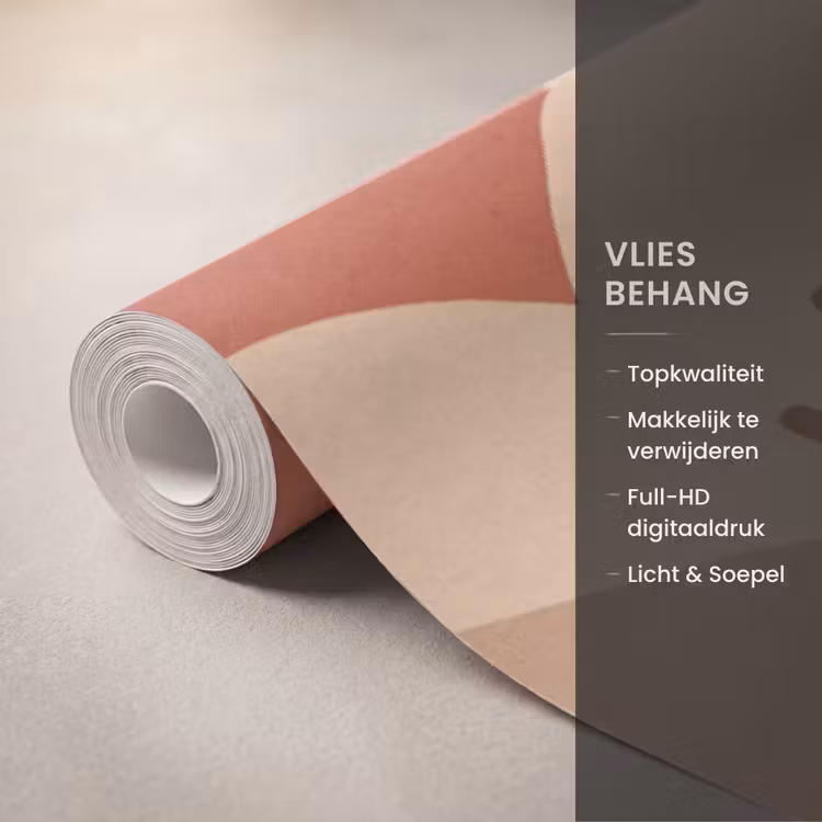 Bloemen - Abstract - Modern - Beige - Natuur Behang Vlies klein -USP_closeupNL
