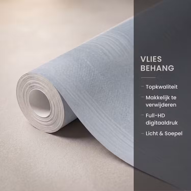 Bloemen - Botanisch - Blauw Behang Vlies klein -USP_closeupNL