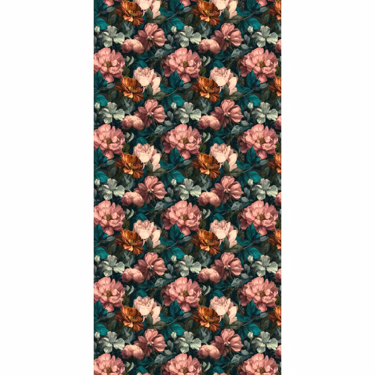 Bloemen - Schilderachtig - Patroon - Roze Behang Vlies klein 1076 -3d_website