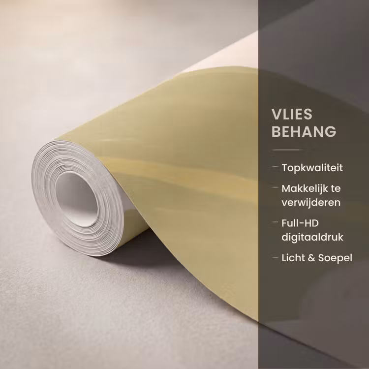 Bloemen - Vaas - Abstract - Paars - Oranje Behang Vlies klein -USP_closeupNL