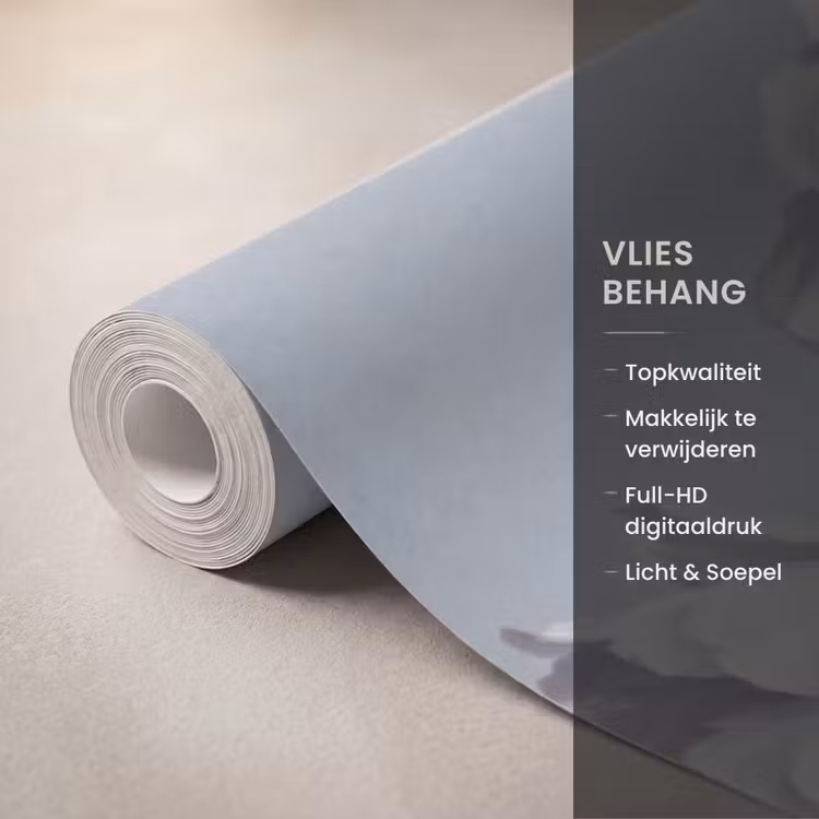 Bloemen - Vrouw - Wit Behang Vlies klein -USP_closeupNL