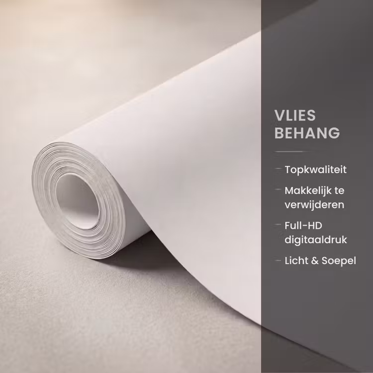 Boom - Mist - Sneeuw - Winter - Minimalistisch Behang Vlies klein -USP_closeupNL