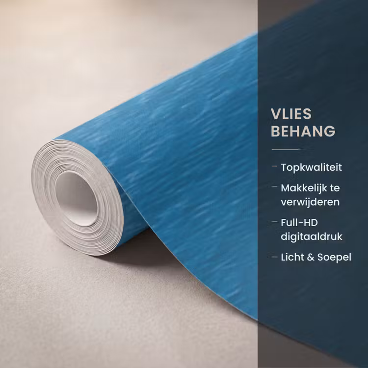 Boot - Jachthaven - Water - Zomer - Blauw Behang Vlies klein -USP_closeupNL