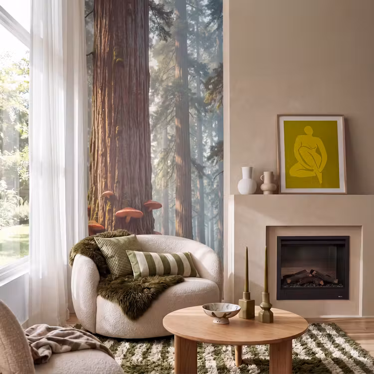 Behang - Bos - Bomen - Natuur - Bos - Bomen - Natuur Behang Vlies klein