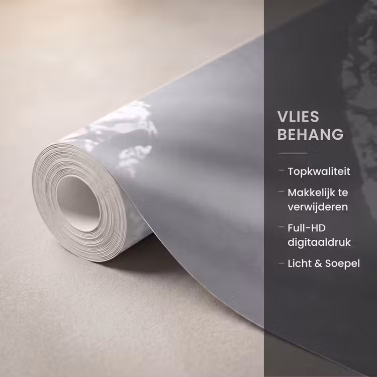 Bos - Lichtstralen - Natuur - Zwart-wit Behang Vlies klein -USP_closeupNL