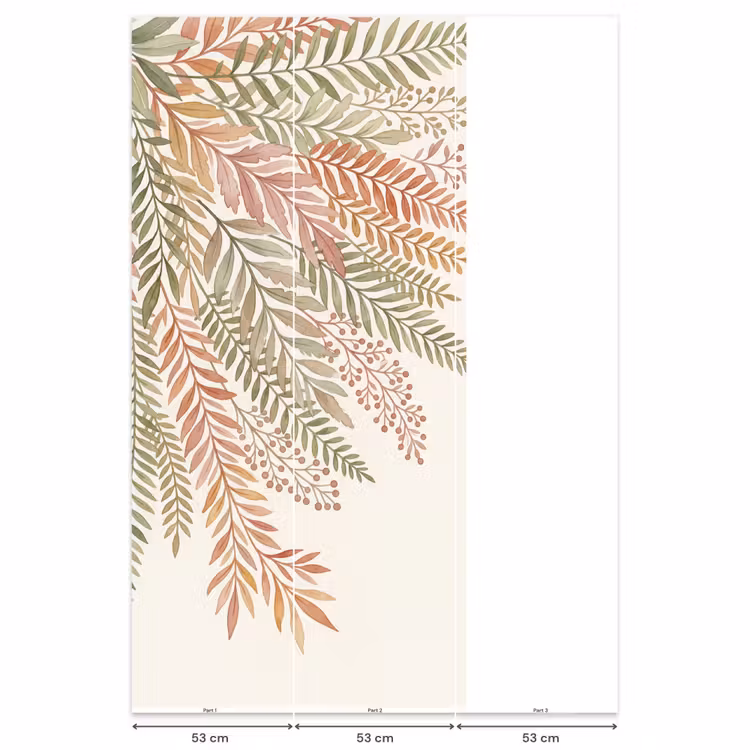 Botanisch - Aquarel - Kleurrijk Behang Vlies klein -USP_banen