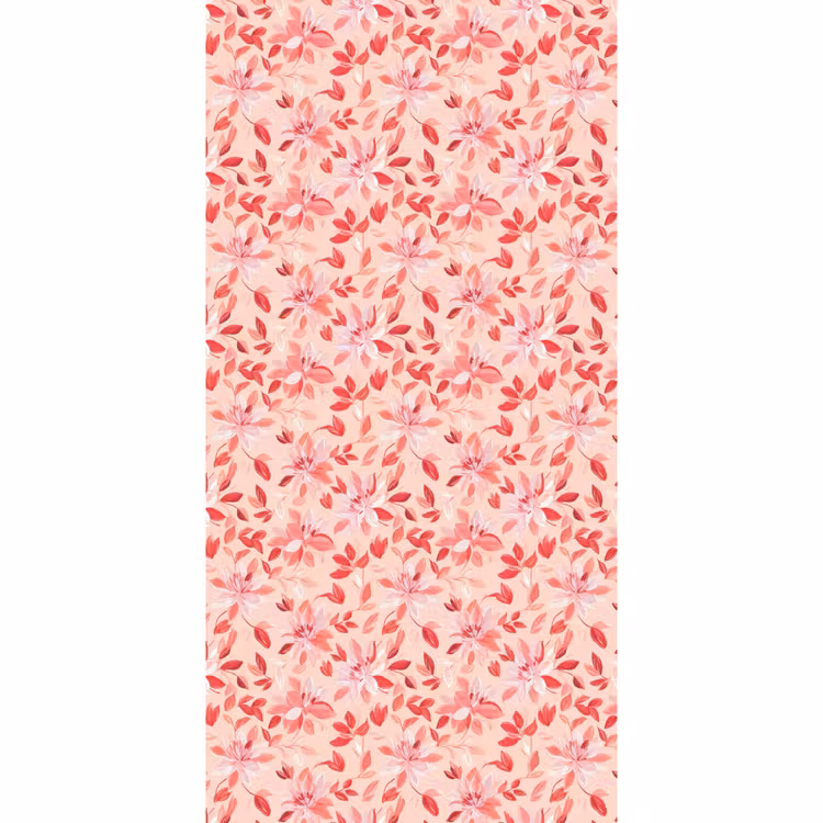Botanisch - Bloemen - Rood Behang Vlies klein 1076 -3d_website