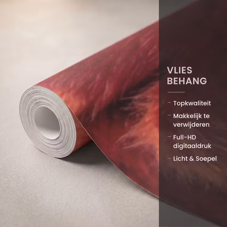 Broodje - Bontjas - Goud Behang Vlies klein -USP_closeupNL