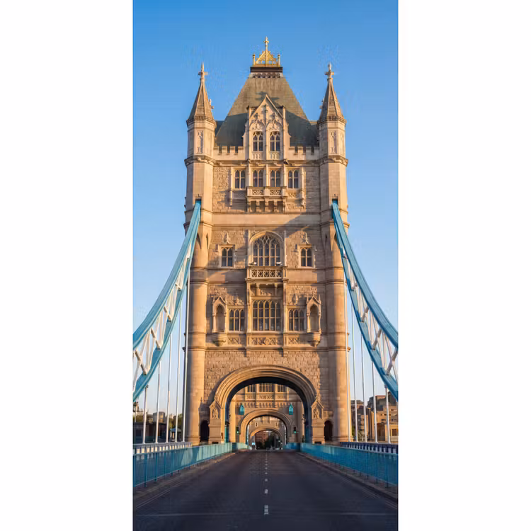 Brug - Toren - Architectuur - Klassiek - Blauw Behang Vlies klein -3d_website