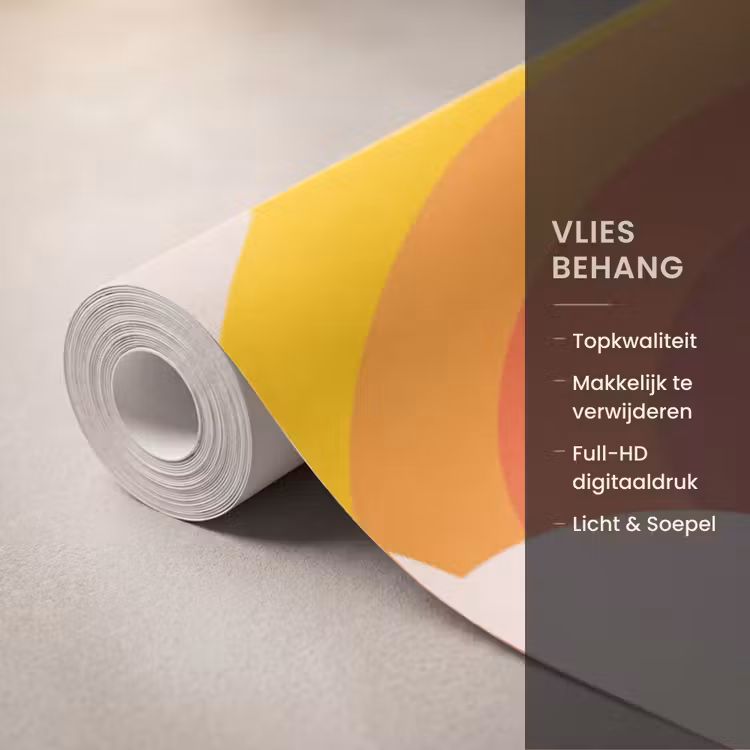 Colosseum - Zonsopgang - Rome - Architectuur - Beige Behang Vlies klein -USP_closeupNL