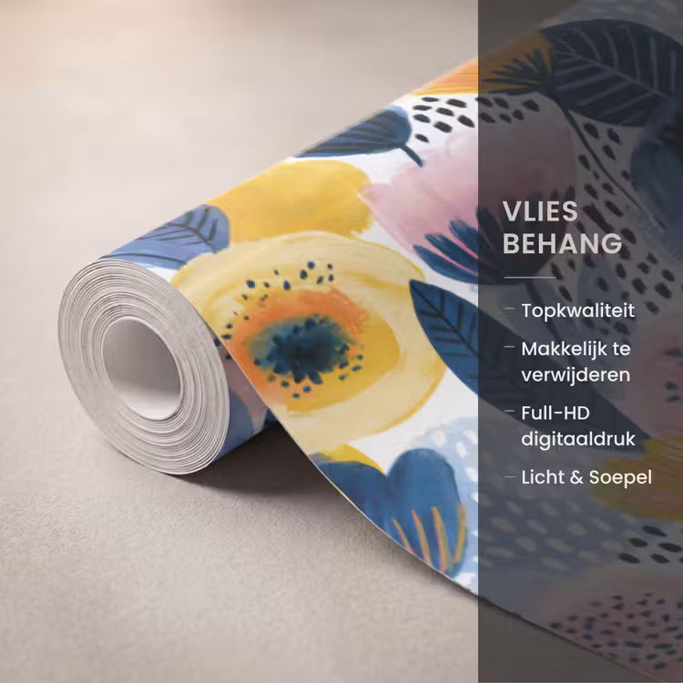Creatief - Patroon - Kleurrijk Behang Vlies klein 1076 -USP_closeupNL