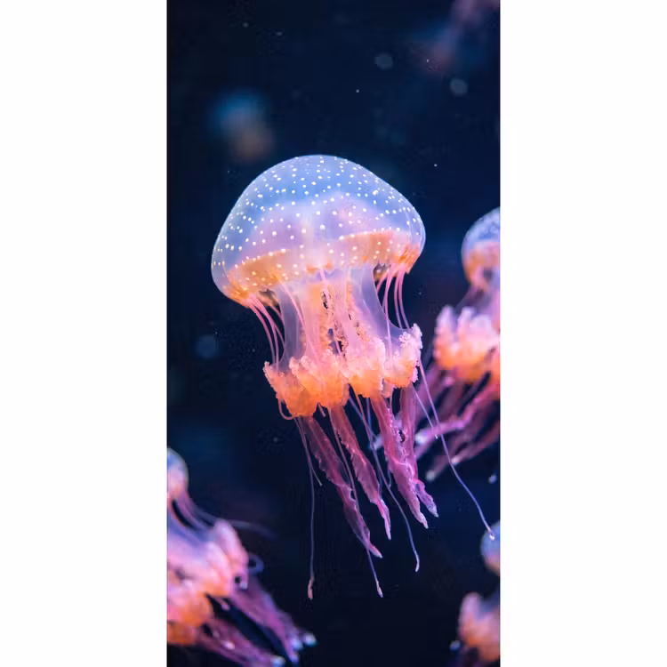 Dier - Onderwater - Natuur - Roze - Mysterieus Behang Vlies klein -3d_website