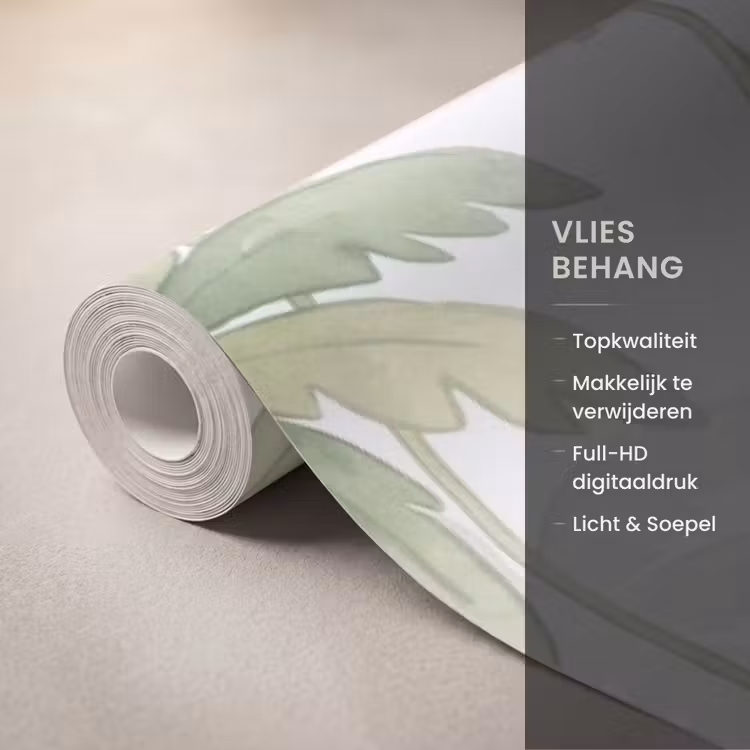 Dieren - Jungle - Pastel Behang Vlies klein -USP_closeupNL