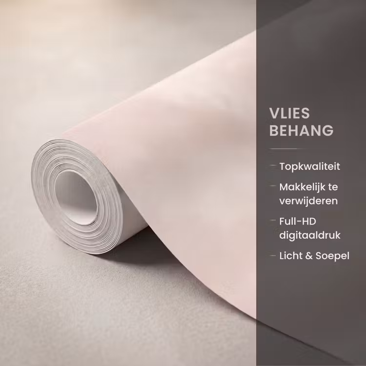 Behang - Dinosaurus - Roze - Landschap - Dinosaurus - Roze - Landschap Behang Vlies klein