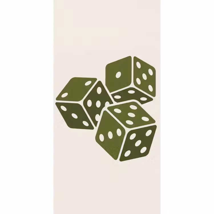 Dobbelsteen - Spel - Groen - Abstract Behang Vlies klein -3d_website