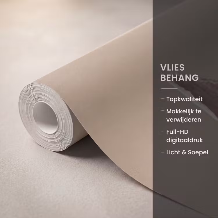 Droogbloem - Protea - Vintage - Beige - Rustiek Behang Vlies klein -USP_closeupNL