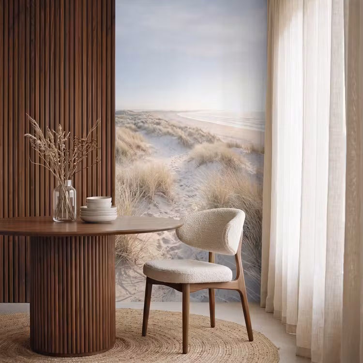 Duinen - Strand - Beige Behang Vlies klein -sfeer1