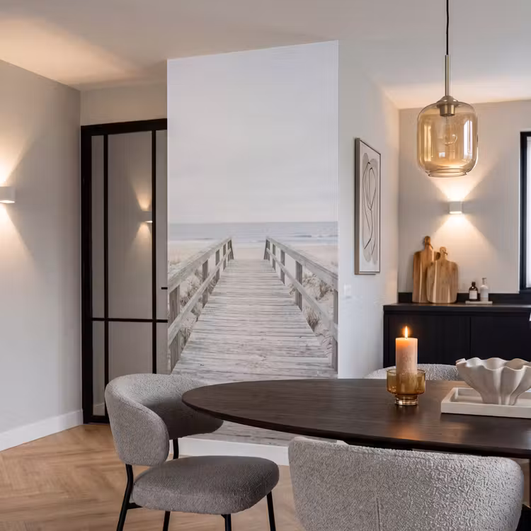 Duinen - Vlonder - Oceaan Behang Vlies klein -sfeer3