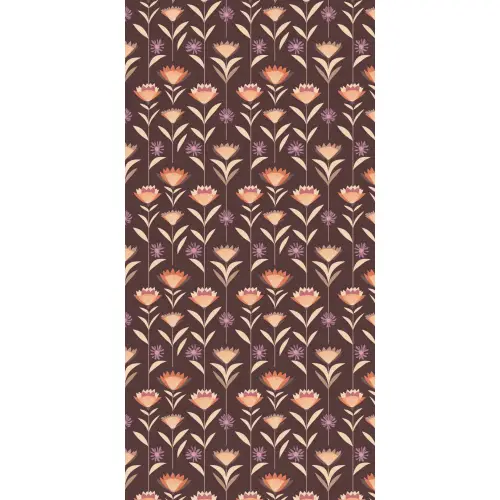 Elegant - Retro - Bruin Behang Vlies klein 1076 -3d_website