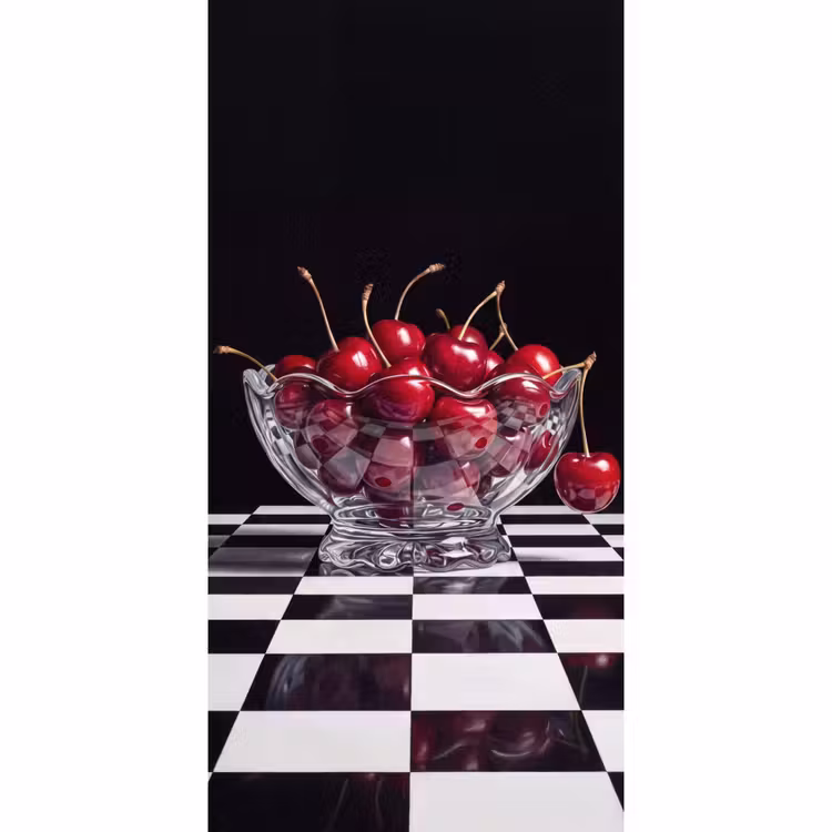 Behang - Eten - Kersen - Rood - Eten - Kersen - Rood Behang Vlies klein