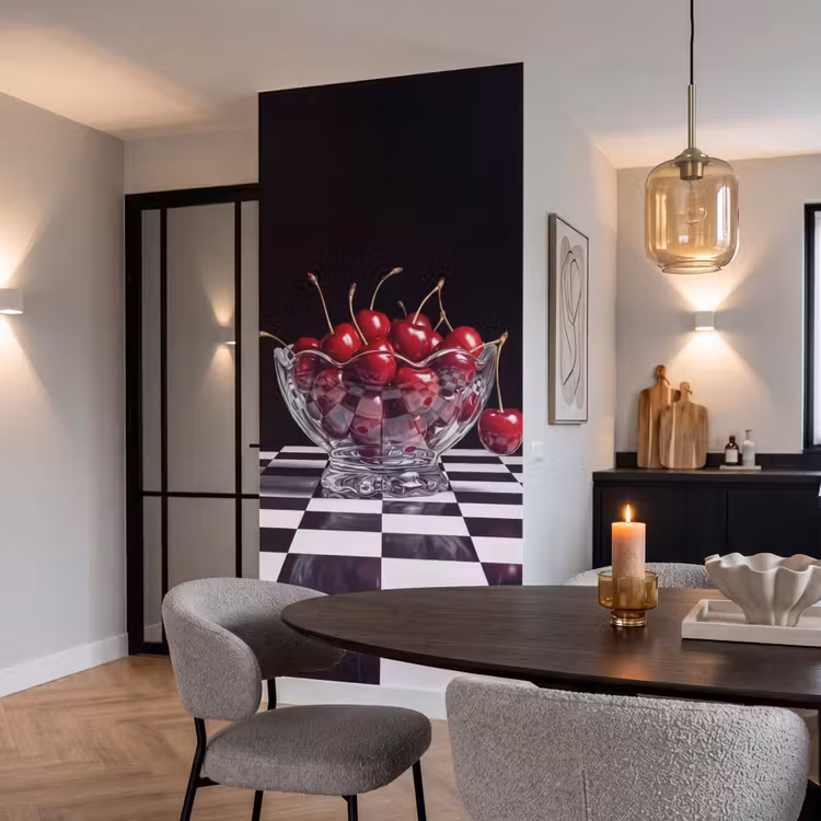 Behang - Eten - Kersen - Rood - Eten - Kersen - Rood Behang Vlies klein
