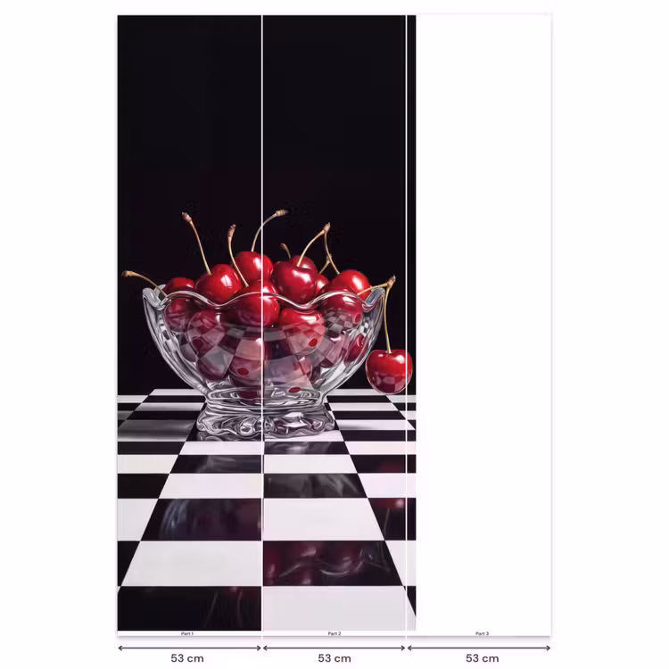 Behang - Eten - Kersen - Rood - Eten - Kersen - Rood Behang Vlies klein