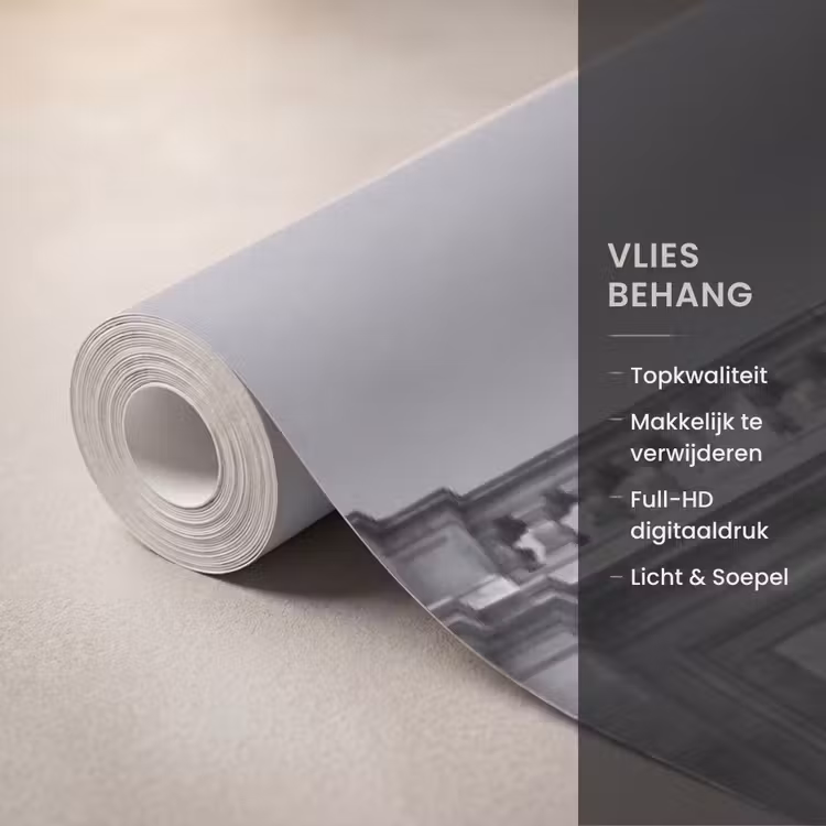 Fontein - Beelden - Architectuur - Zwart-wit Behang Vlies klein -USP_closeupNL