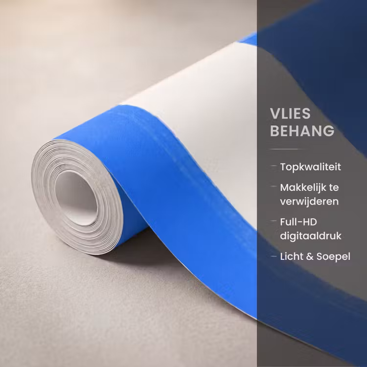 Fruit - Citroen - Zomer - Geel - Blauw Behang Vlies klein -USP_closeupNL